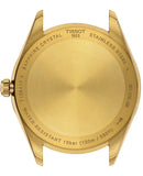 Tissot Ballade Quartz Black Dial Gold Steel Strap Watch for Men - T156.410.33.051.00