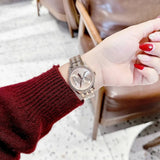 Michael Kors Bryant Rose Gold Dial Rose Gold Steel Strap Watch for Women - MK7541
