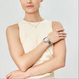 Michael Kors Gramercy Silver Dial Silver Steel Strap Watch for Women - MK7526