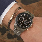 Maserati Tradizione Chronograph Black Dial Black Steel Strap Watch for Men - R8873646001