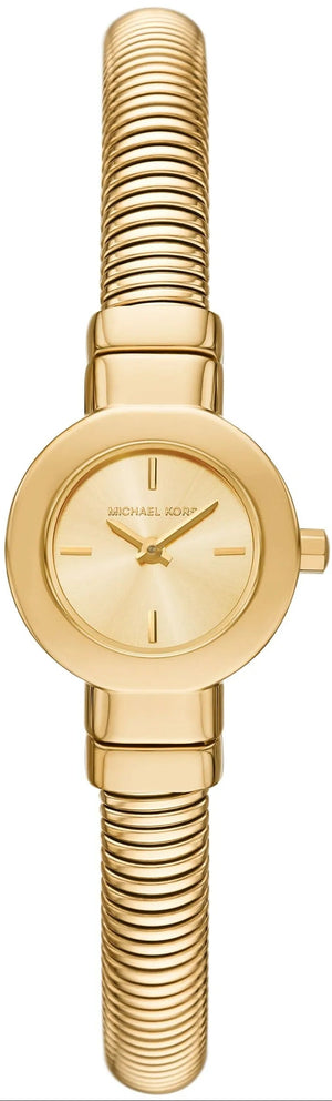Michael Kors Gramercy Gold Dial Gold Steel Strap Watch for Women - MK7527