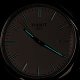 Tissot PR 100 White Dial Black Leather Strap Watch for Men - T150.410.16.011.00
