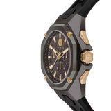 Philipp Plein Octagon Black Dial Black Silicone Strap Watch for Men - PWTBA0323