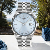 Tissot Ballade Ice Blue Dial Silver Stainless Steel Watch for Unisex - T156.410.11.351.00