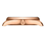 Tissot PR 100 White Dial Rose Gold Steel Strap Watch for Women - T150.210.33.111.00