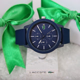 Lacoste 12.12 Blue Dial Blue Silicon Strap Watch for Men - 2010970