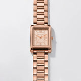 Michael Kors Essex Rose Gold Dial Rose Gold Steel Strap Watch for Women - MK4905