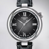 Tissot Desir Black Dial Black Leather Strap Watch for Women - T152.010.16.038.00