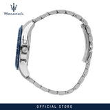 Maserati Traguardo Limited Edition Chronograph Blue Dial Silver Steel Strap Watch for Men - R8873612052