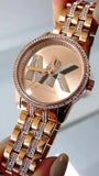 Michael Kors Bryant Rose Gold Dial Rose Gold Steel Strap Watch for Women - MK7541