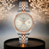 Tissot Ballade Rose Gold Dial Two Tone Stainless Steel Watch for Women - T156.210.22.031.01