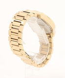 Michael Kors Panorama Black Dial Gold Steel Strap Watch for Men - MK9195