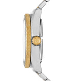 Michael Kors Alek Silver Dial Two Tone Steel Strap Watch for Men - MK9183