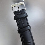 Tissot PR 100 White Dial Black Leather Strap Watch for Men - T150.410.16.011.00