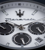 Maserati Attrazione Chronograph White Dial Silver Steel Strap Watch for Men - R8853151004