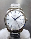 Tissot PR 100 Silver Dial Silver Steel Strap Watch for Men - T150.410.11.031.00