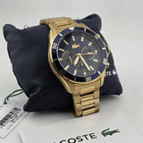 Lacoste Tiebreaker Blue Dial Gold Steel Strap Watch for Men - 2011151