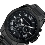 Michael Kors Alek Black Dial Gray Steel Strap Watch for Men - MK9185