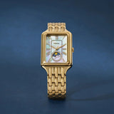 Fossil Raquel 2 Tone Dial Gold Steel Strap Watch for Women - ES5398