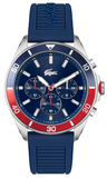 Lacoste Tiebreaker Blue Dial Blue Silicon Strap Watch for Men - 2011154