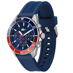 Lacoste Tiebreaker Blue Dial Blue Silicon Strap Watch for Men - 2011154