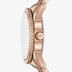 Michael Kors Bryant Rose Gold Dial Rose Gold Steel Strap Watch for Women - MK7541