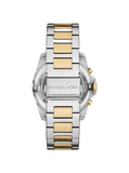 Michael Kors Alek Silver Dial Two Tone Steel Strap Watch for Men - MK9183