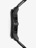 Michael Kors Alek Black Dial Gray Steel Strap Watch for Men - MK9185