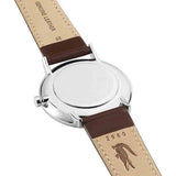 Lacoste Moon Blue Dial Brown Leather Strap Watch for Men - 2010976