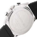 Lacoste Neoheritage Blue Dial Black Silicone Strap Watch for Men - 2011252