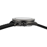 Seiko 5 Sports SKX Series Automatic Black Dial Black Silicone Strap Watch for Men - SRPD65K2