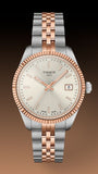 Tissot Ballade Rose Gold Dial Two Tone Stainless Steel Watch for Women - T156.210.22.031.01