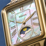 Fossil Raquel 2 Tone Dial Gold Steel Strap Watch for Women - ES5398