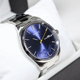 Tissot PR 100 Blue Dial Silver Steel Strap Watch for Women  - T150.210.11.041.01
