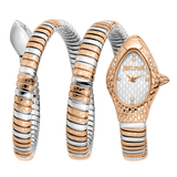 Just Cavalli Aurela White Dial Two Tone Steel Strap Watch for Women - JC1L374M0065