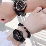 Fossil Evanston Black Dial Black Steel Strap Watch for Unisex - BQ2645
