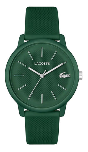 Lacoste 12.12 Green Dial Green Silicon Strap Watch for Men - 2011238