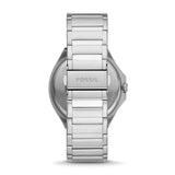 Fossil Evanston Blue Dial Silver Steel Strap Watch for Men - BQ2774