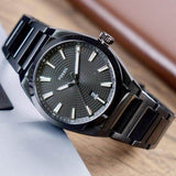 Fossil Everett Black Dial Black Steel Strap Watch for Men - FS5824