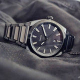 Fossil Everett Black Dial Black Steel Strap Watch for Men - FS5824