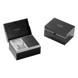 D1 Milano Pluto Ultra Thin Silver Dial Silver Steel Strap Watch for Men - D1-UTBJ18