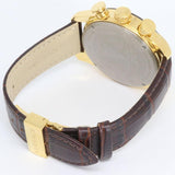 Versace V-Ray Chronograph Black Dial Brown Leather Strap Watch For Men - VEDB00318