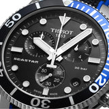 Tissot Seastar Black Dial Two Tone Fabric Strap Watch for Men - T120.417.17.051.03