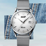 Tissot Heritage Visodate White Dial Silver Steel Strap Watch for Men - T118.410.11.277.00