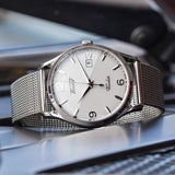 Tissot Heritage Visodate White Dial Silver Steel Strap Watch for Men - T118.410.11.277.00