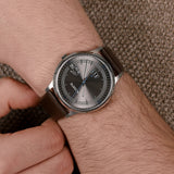 Lacoste Madrid  Grey Dial Brown Leather Strap Watch for Men - 2011033
