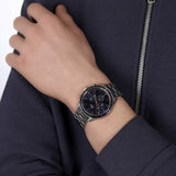 Lacoste Boston Blue Dial Silver Steel Strap Watch for Men - 2011081