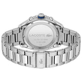 Lacoste Tiebreaker Black Dial Silver Steel Strap Watch for Men - 2011155