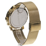Lacoste Replay Black Dial Gold Steel Strap Watch for Men - 2011195