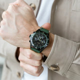 Lacoste Tiebreaker Black Dial Green Silicon Strap Watch for Men - 2011153